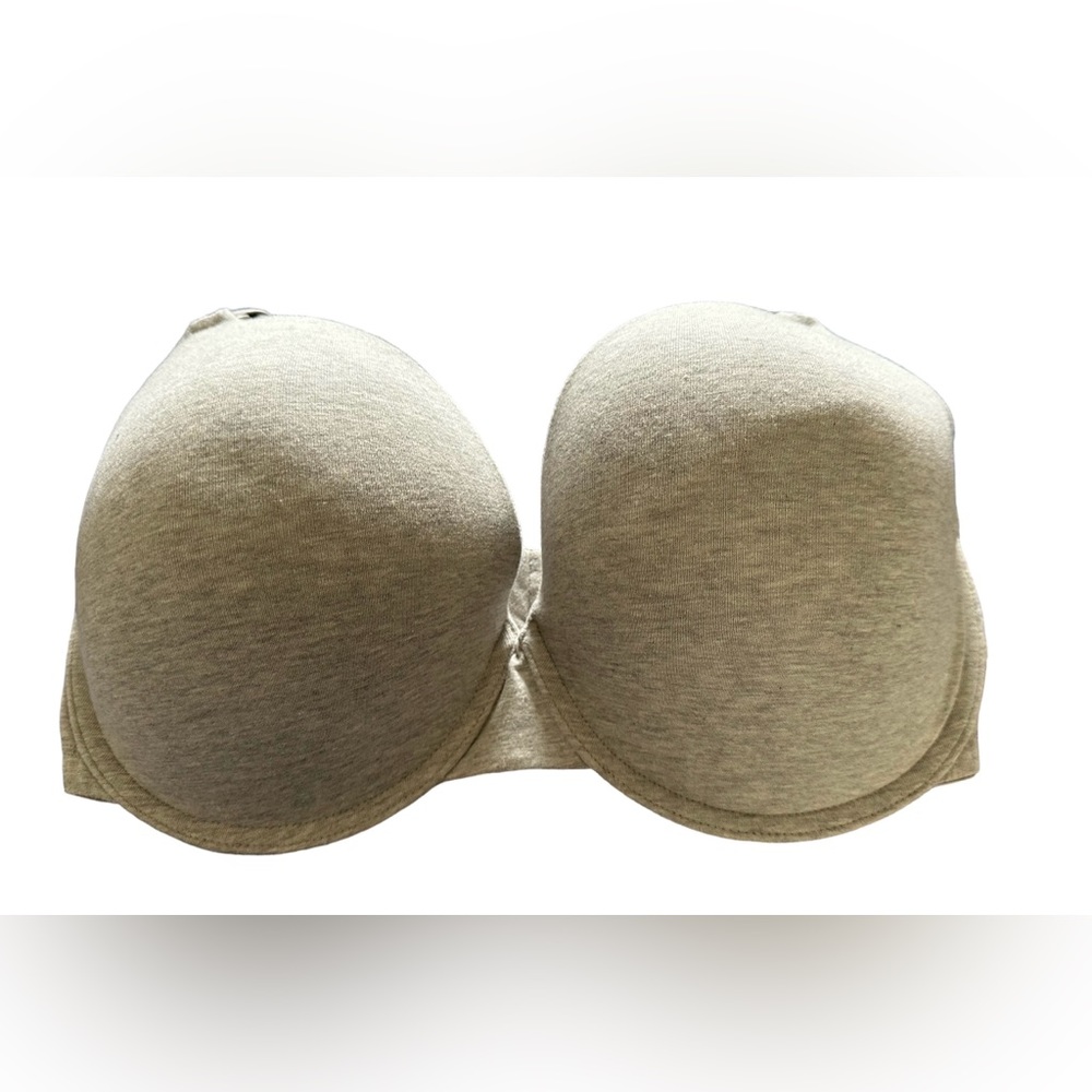 Gray Cotton Underwire Bra